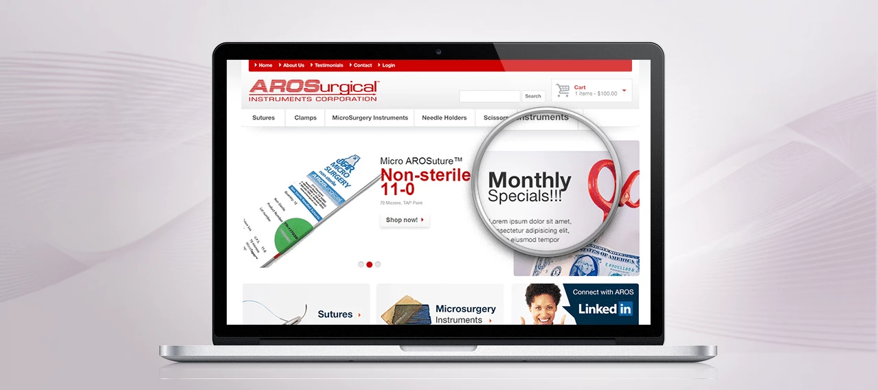 AROSurgical eCommerce Site