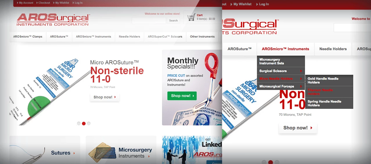 AROSurgical eCommerce Site