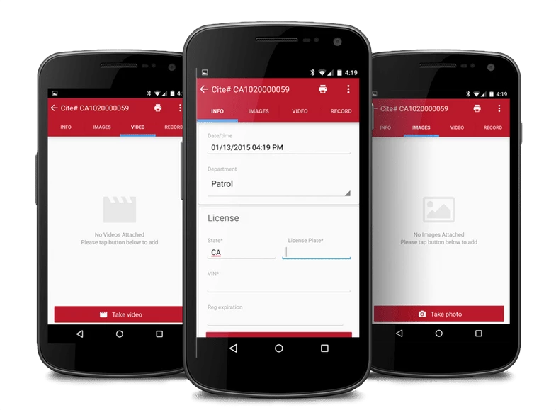 Data Ticket Parking Citation Field App