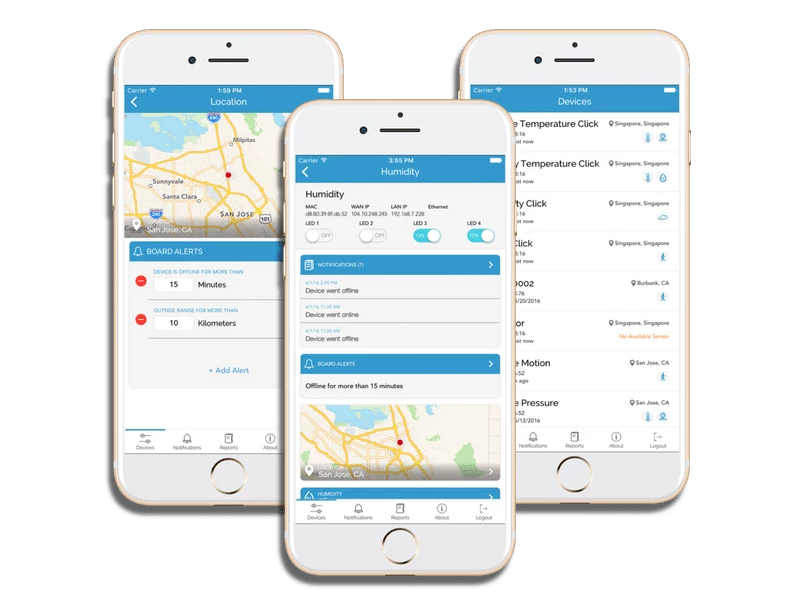 IoT Monitoring App for iOS Devices