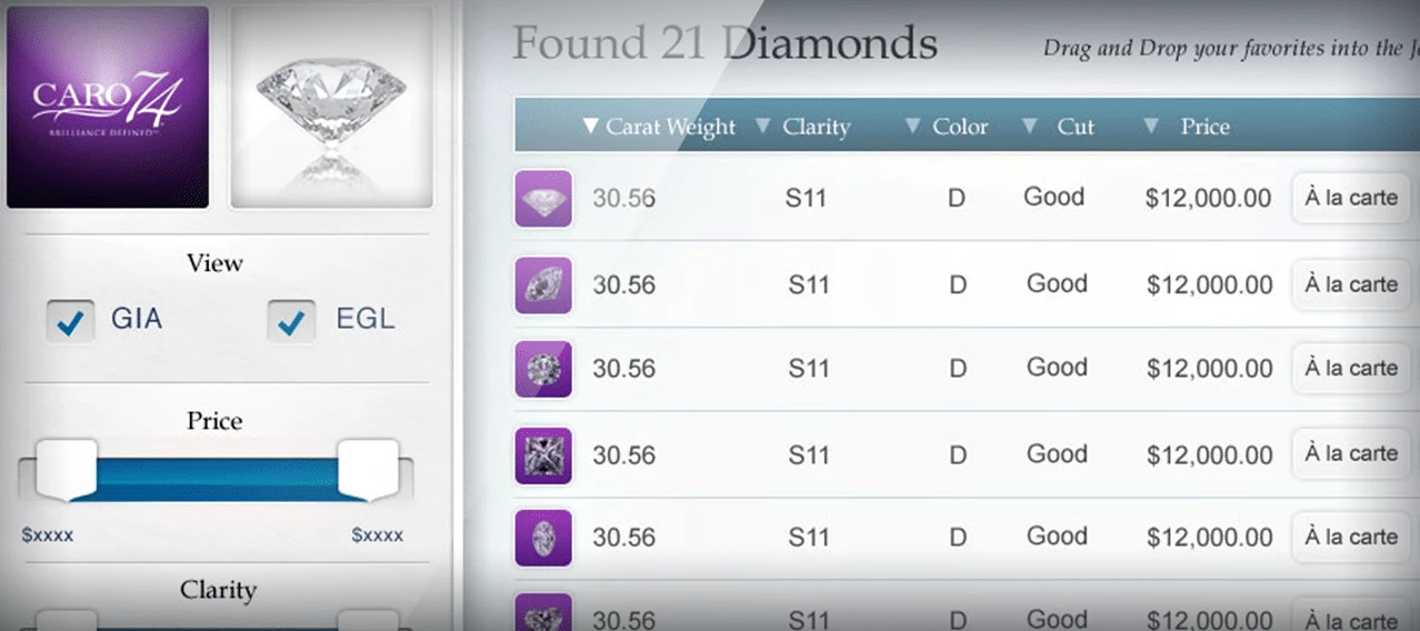 JewelPad Touch 3D Sales App