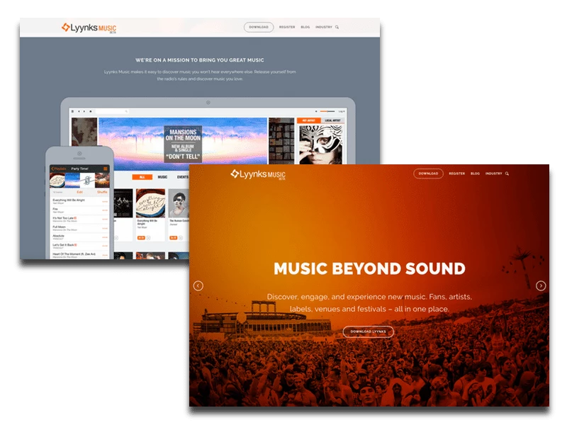 Lyynks Website & Apps