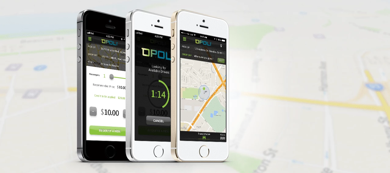 OPOLI Rideshare App & Web Platform
