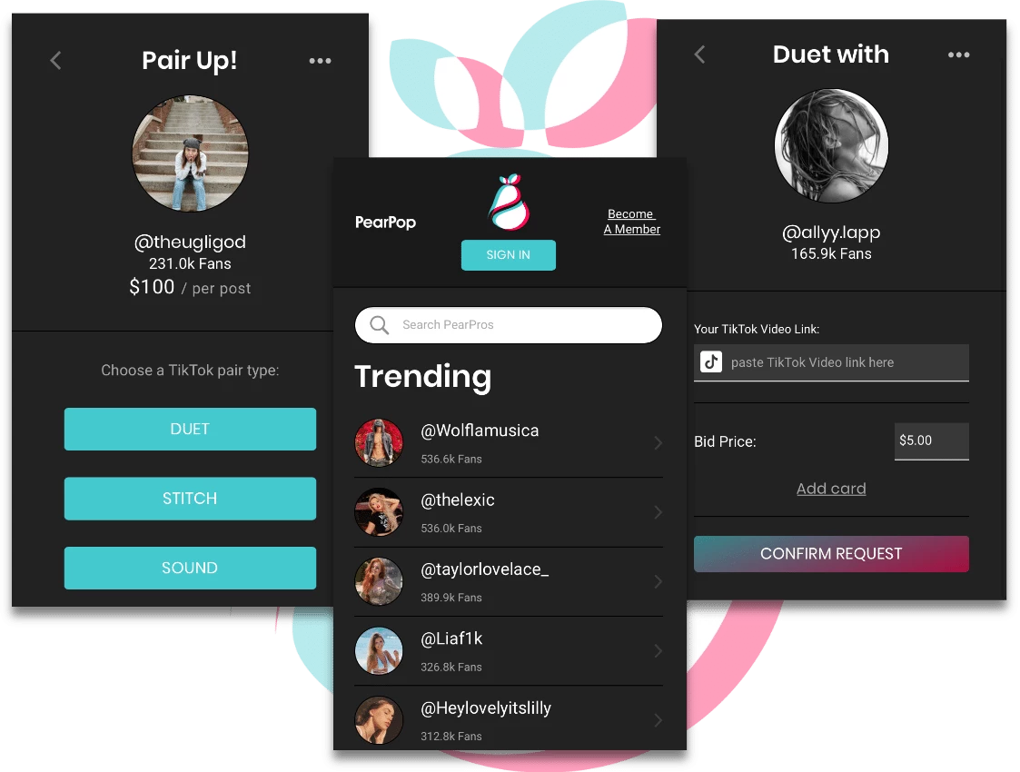PearPop Influencer Marketing Platform Development