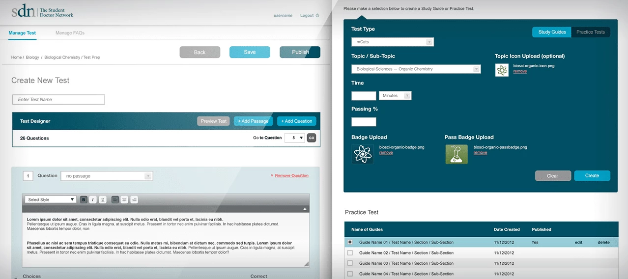 SDN Web Portals