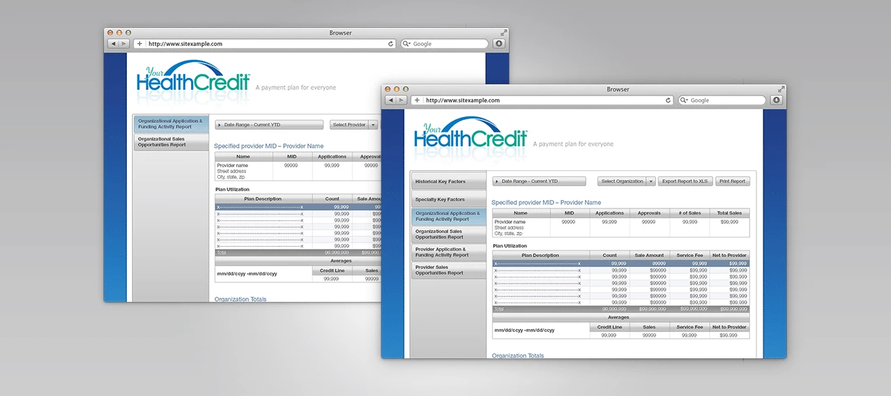 Your Health Credit Database
