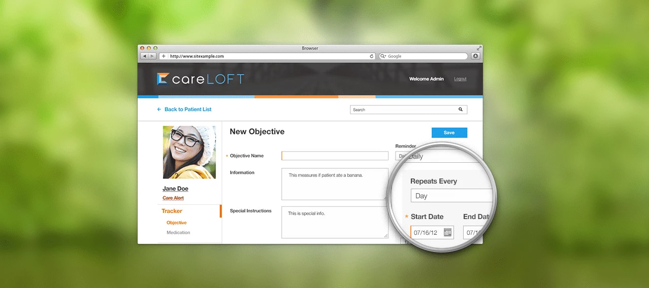 careLOFT Website & iOS App
