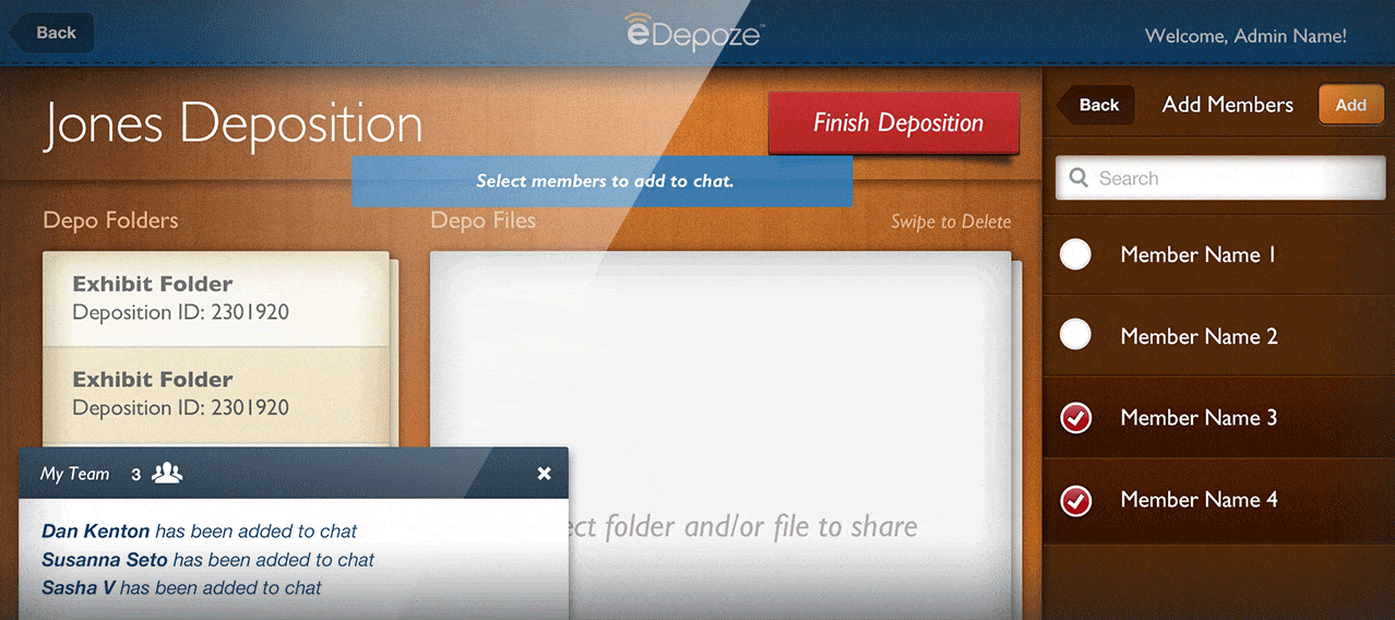 eDepoze CMS & iPad App