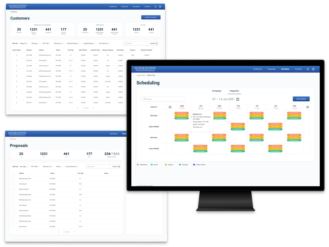 AllStar Elevator Inspection and Scheduling Software