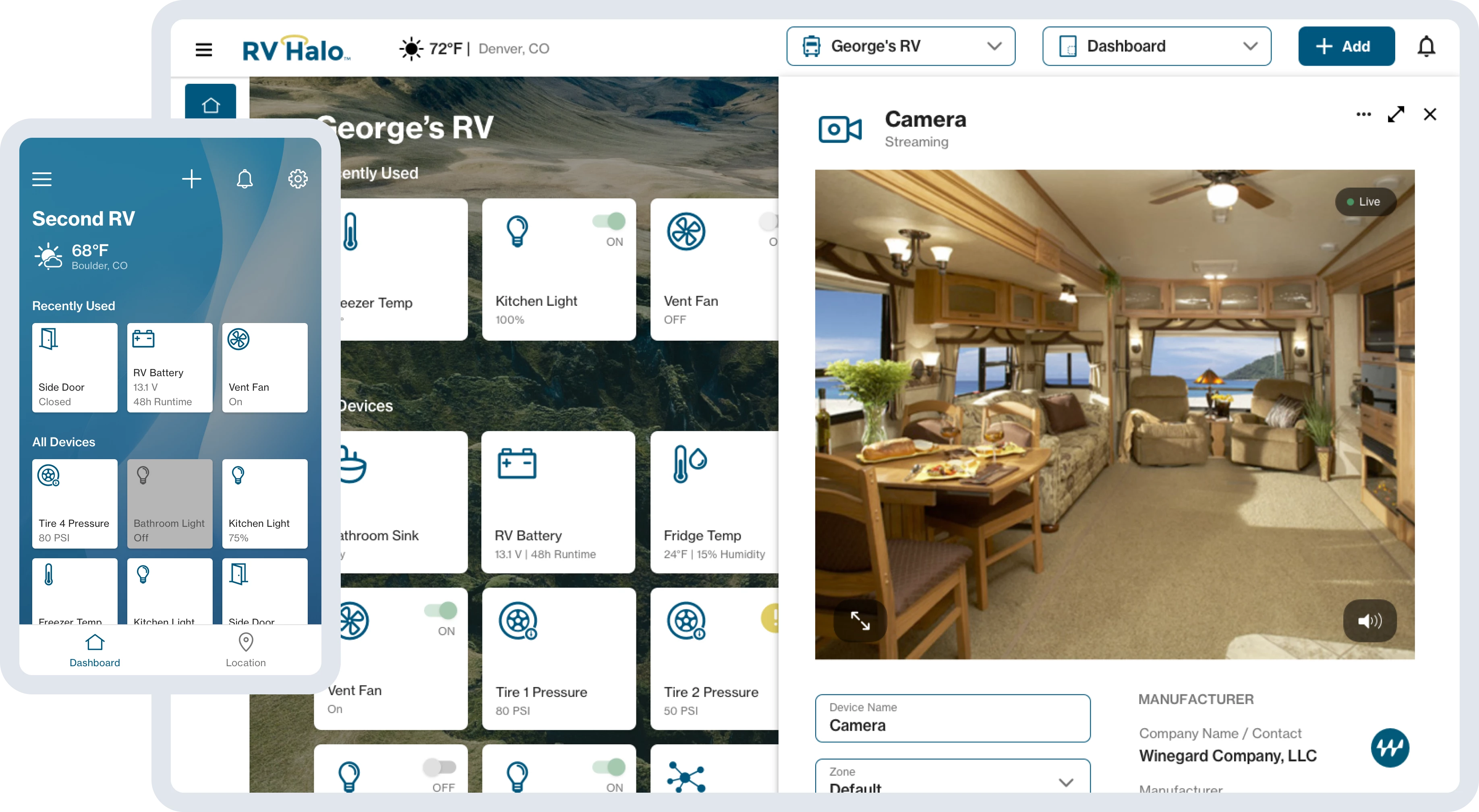RV Halo Smart RV IoT Control System for Winegard