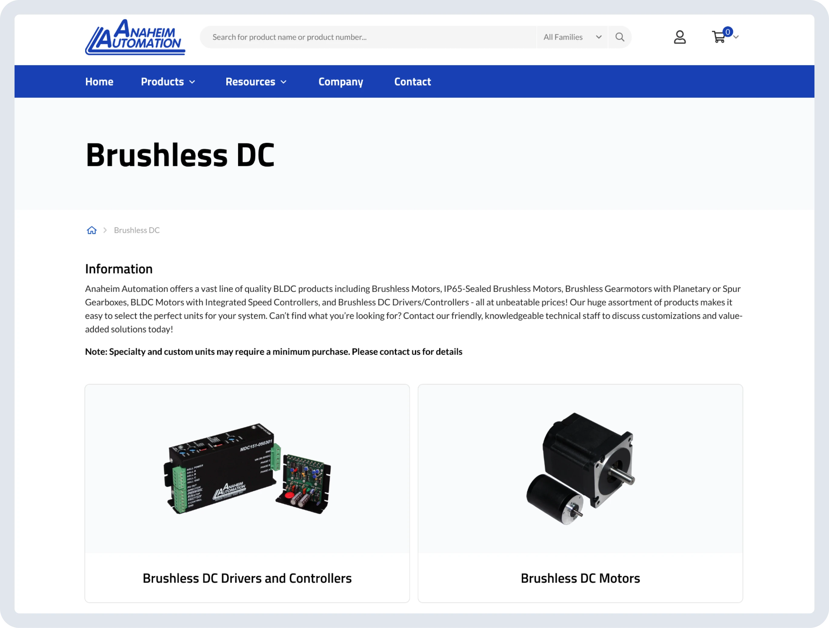 Anaheim Automation eCommerce Website