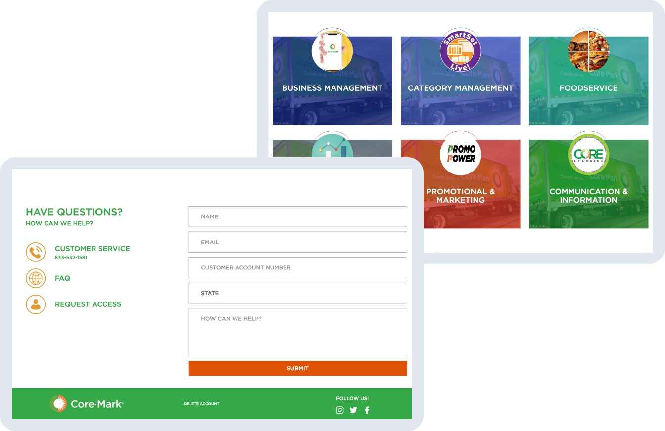 Core‑Mark SSO Integration and Application Access Dashboard