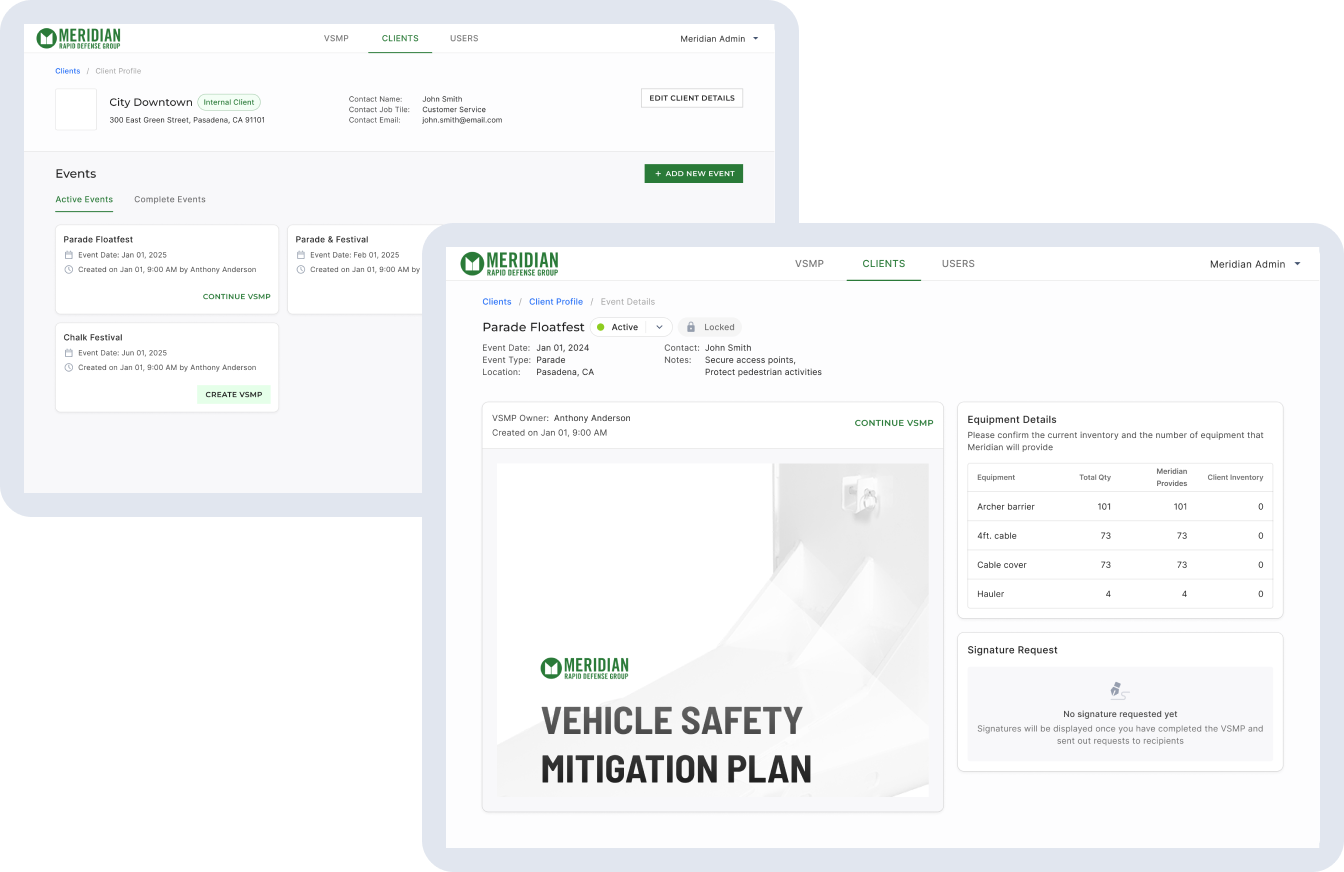 Vehicle Safety Mitigation Planning Software